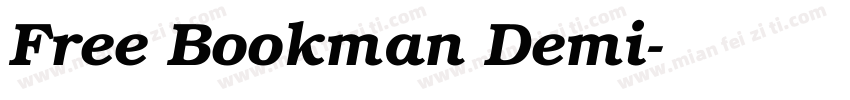 Free Bookman Demi字体转换